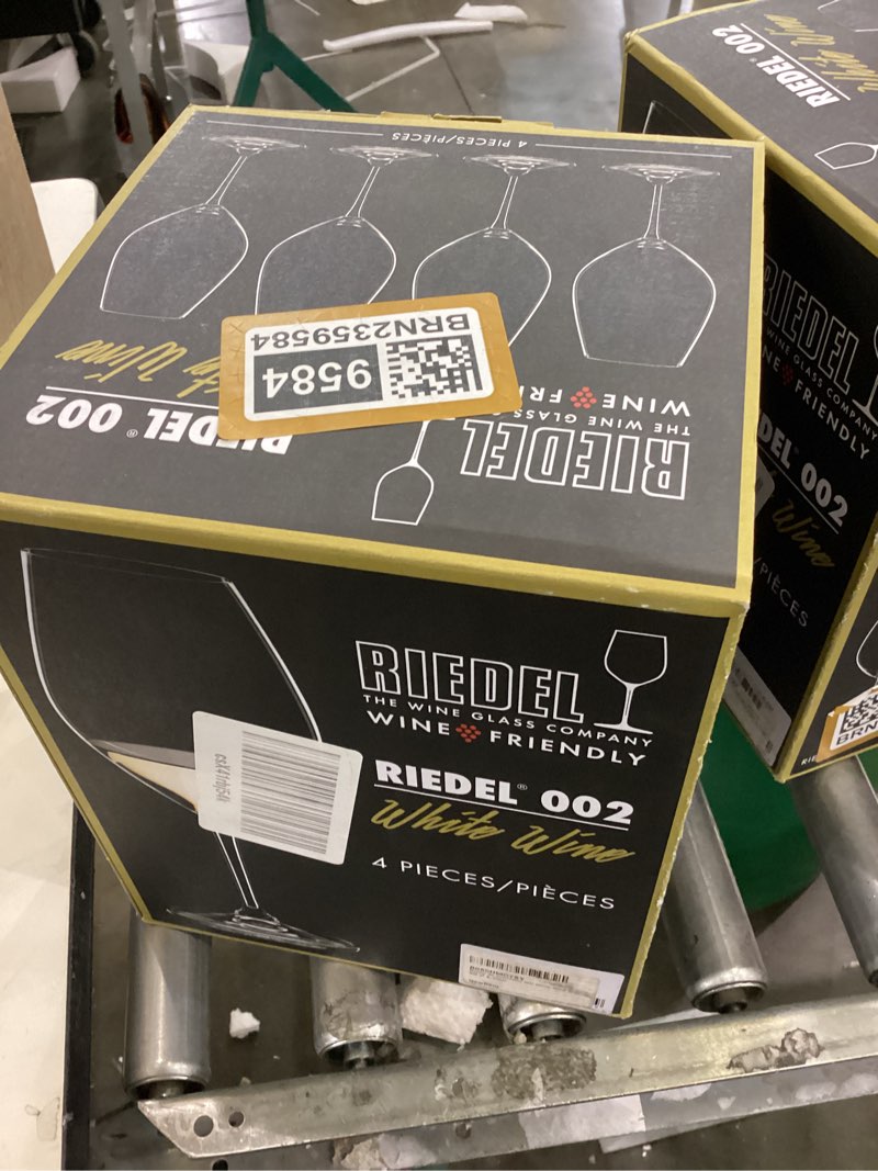 Riedel 00 Collection 002 White Wine Glasses, 4 Count (Pack of 1), Clear
