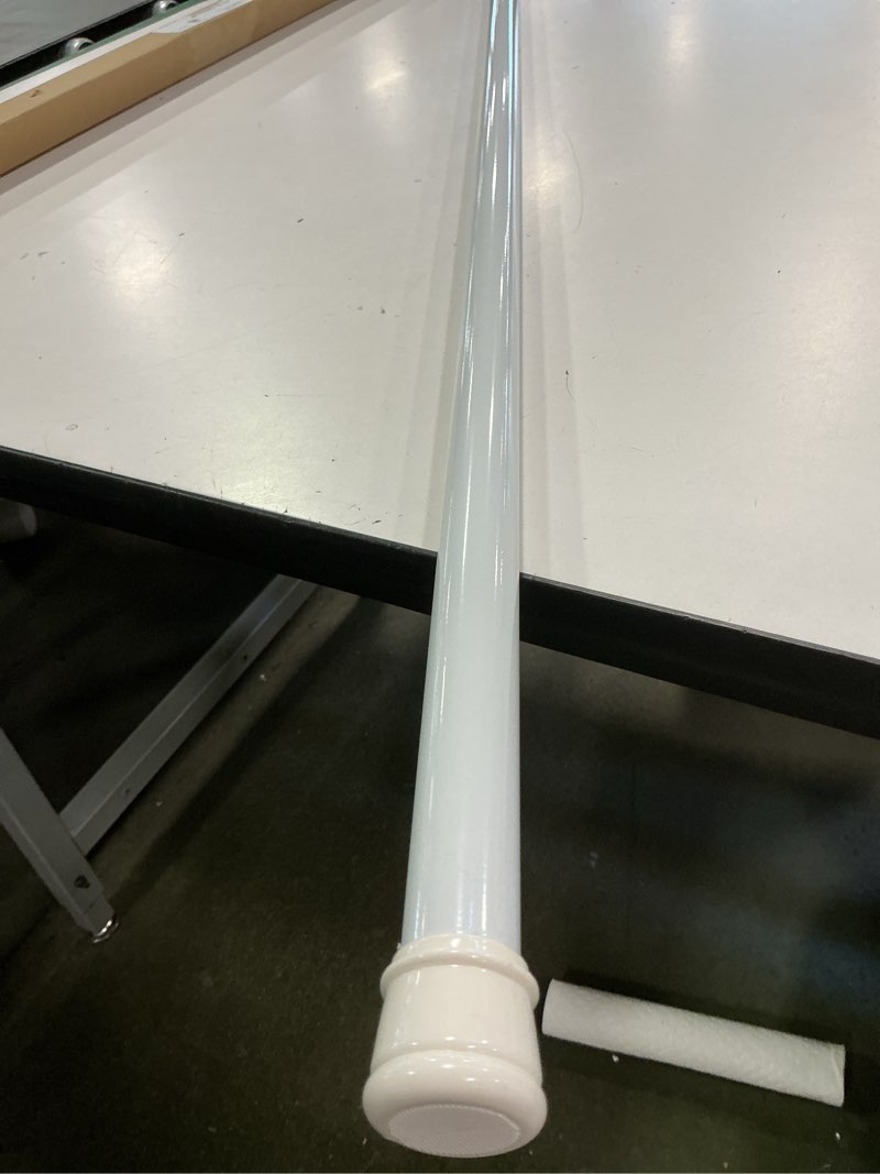 Condition photo showing Good Condition for Zenna Home Tension Shower Curtain Rod, No Drill Adjustable Tension Curtain Rod for Bathroom, Rust Resistant, Easy Install Expandable Shower Curtain Rods, 36 to 60 Inches, White 36" to 60"