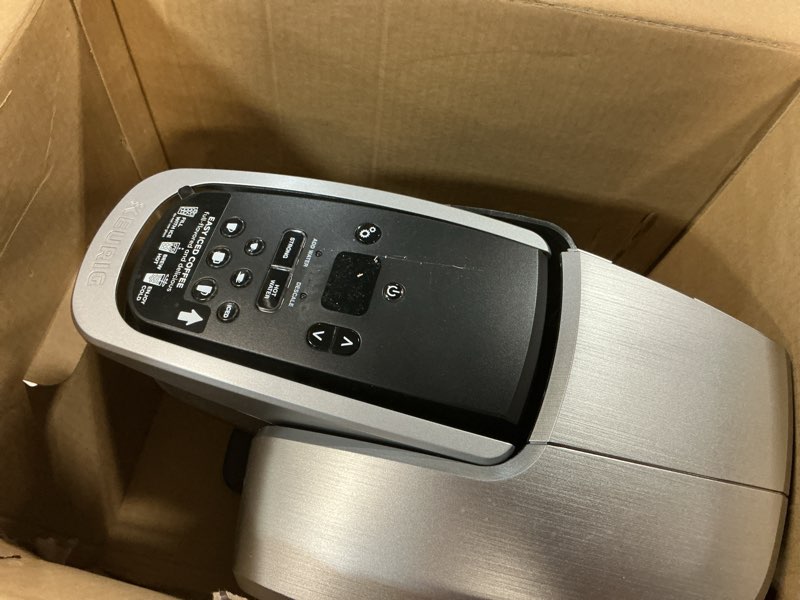 Condition photo showing As Is for Keurig K-Elite Single Serve K-Cup Pod Coffee Maker, with Strength and Temperature Control, Iced Coffee Capability, 8 to 12oz Brew Size, Programmable, Brushed Silver