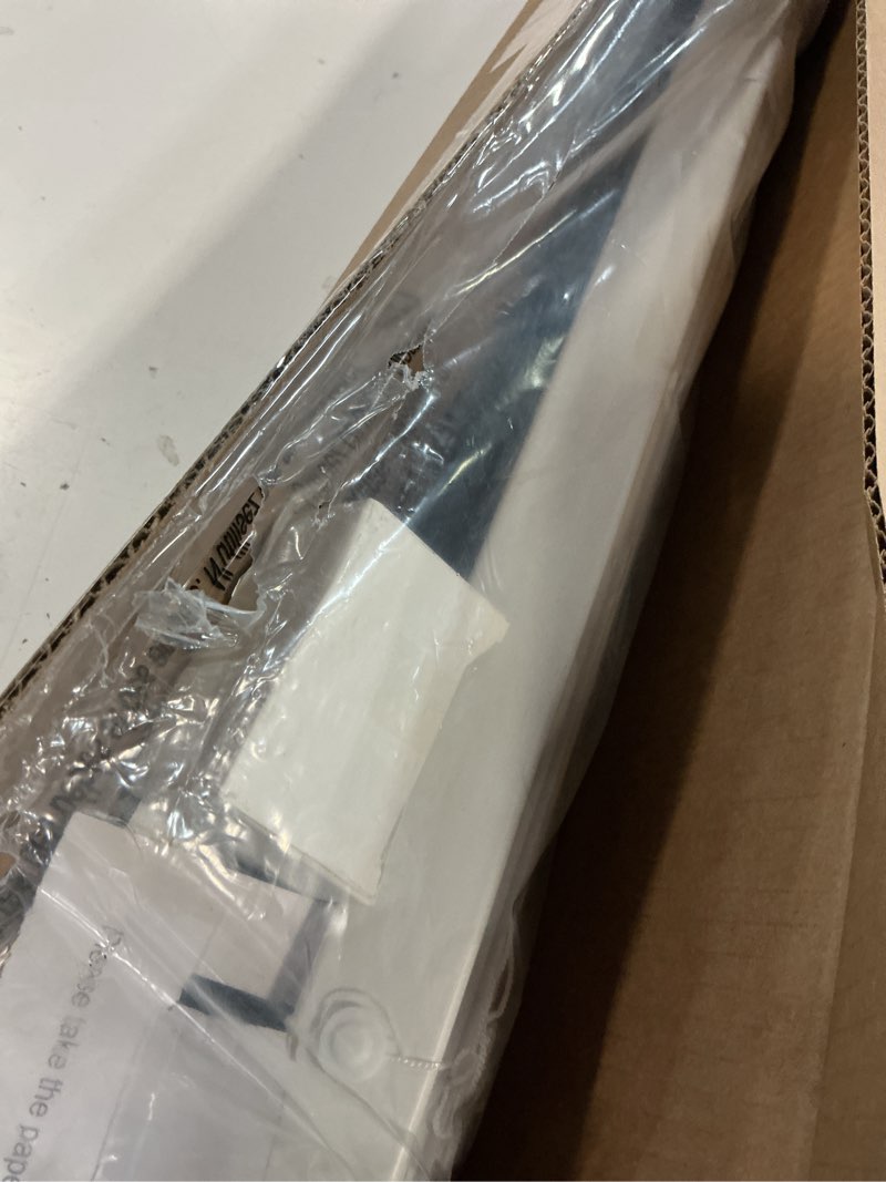 Condition photo showing As Is for lazblinds no tools no drill cordless 1" vinyl mini blinds, 100% blackout blinds for indoor windows, room darkening privacy window blinds and shades for interior, 26" w x 48" h, white white 26" w x 48" h