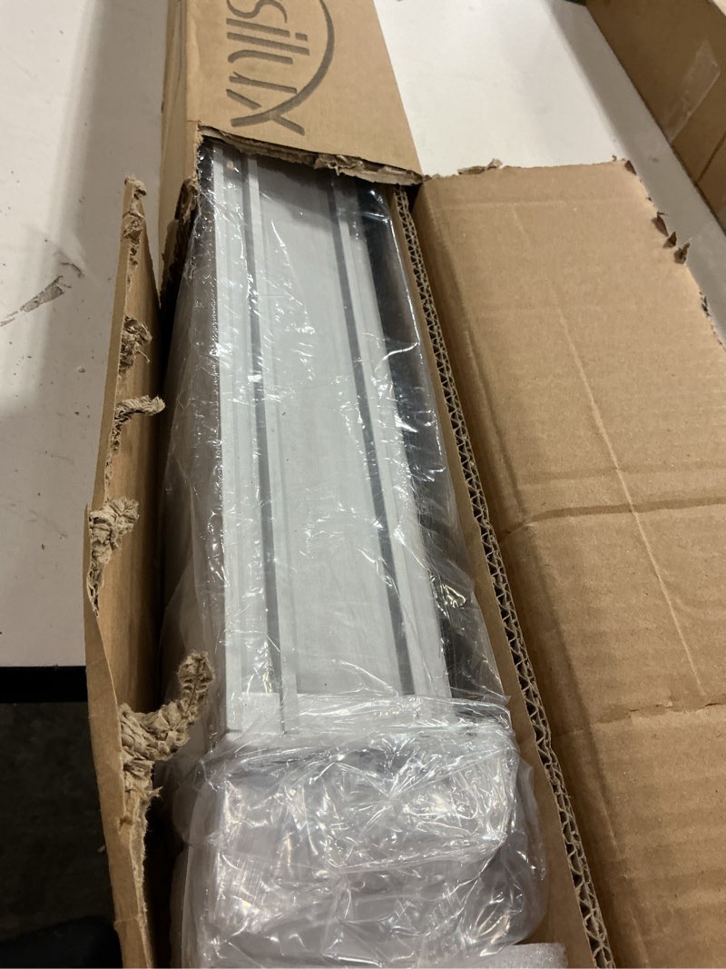 Condition photo showing New/Like New for persilux cordless zebra blinds for indoor windows, light filtering sheer shades, upgraded cassette, dual layers light control for day and night for office, easy to install (35" wx64 h, linen cream) 35"w x 64"h linen cream