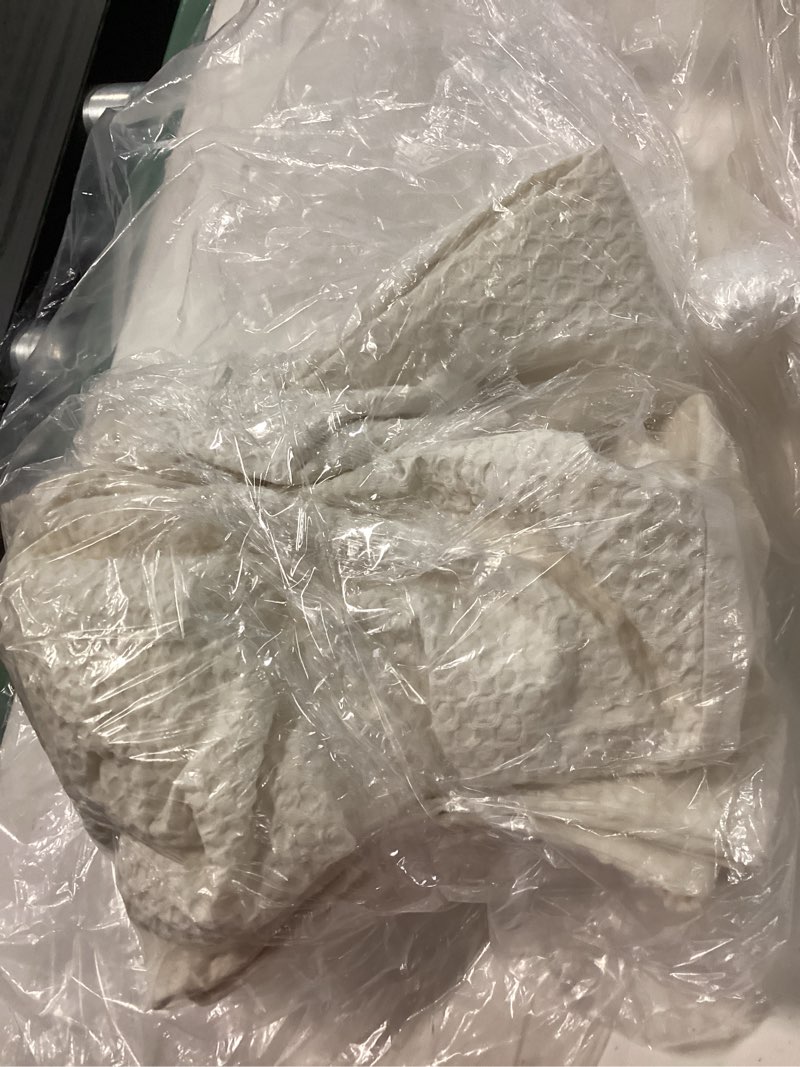 Condition photo showing Good Condition for ivory waffle  sham set