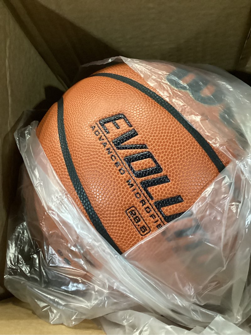 Condition photo showing Good Condition for wilson evolution basketballs brown - game ball size 6 - 28.5"