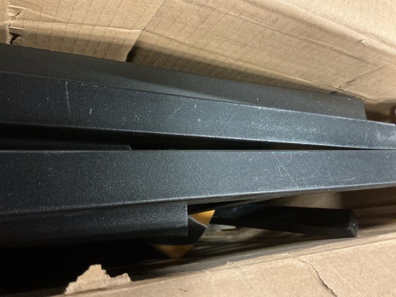 Condition photo showing As Is for RV Steps with Handrail, 4 Steps Ladder Hot Tub Steps with Handrail, Portable Stairs Steps for 5th Wheel RV, Mobile Home Stairs Outdoor RV Step 4 Steps with 1 Handrail