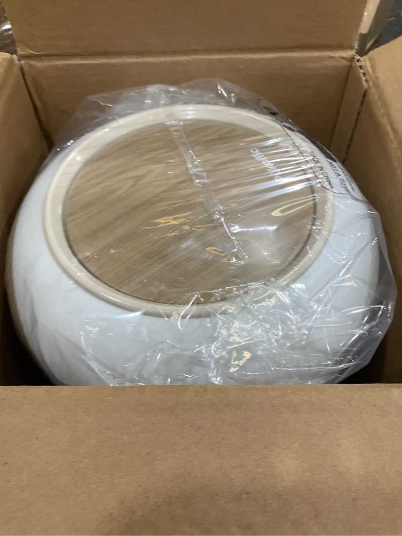 Condition photo showing New/Like New for pukomc smart sensor wastebasket, convenient and hygienic easy to use, technology sensor waterproof wastebasket plastic trash can for kitchen, bathroom, bedroom, living room, office and outdoor 1 pack white