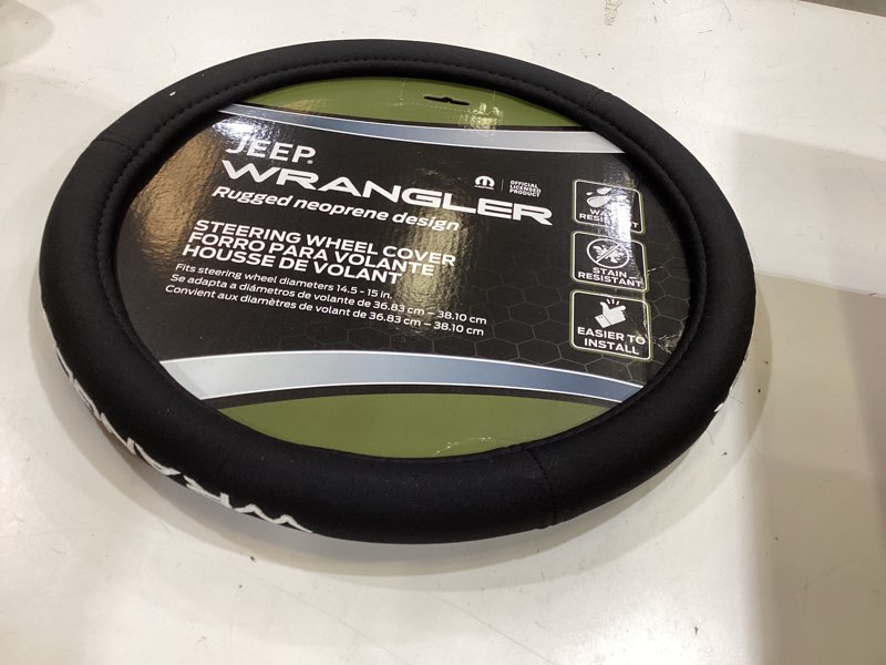 Condition photo showing Good Condition for plasticolor 006712r01 steering wheel cover compatable with jeep wrangler