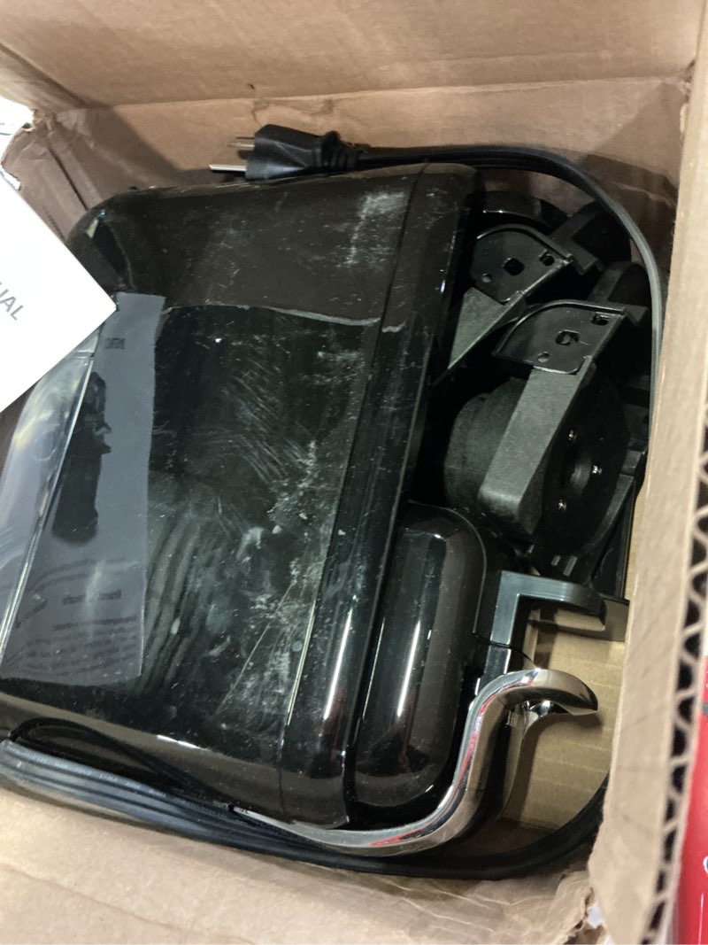 Condition photo showing As Is for espresso machine for nespresso capsule, lavazza blue & expert capsule, coffee powder, 19 bar pump pressure makes authentic espresso coffee, mini espresso coffee maker with removable water tank.