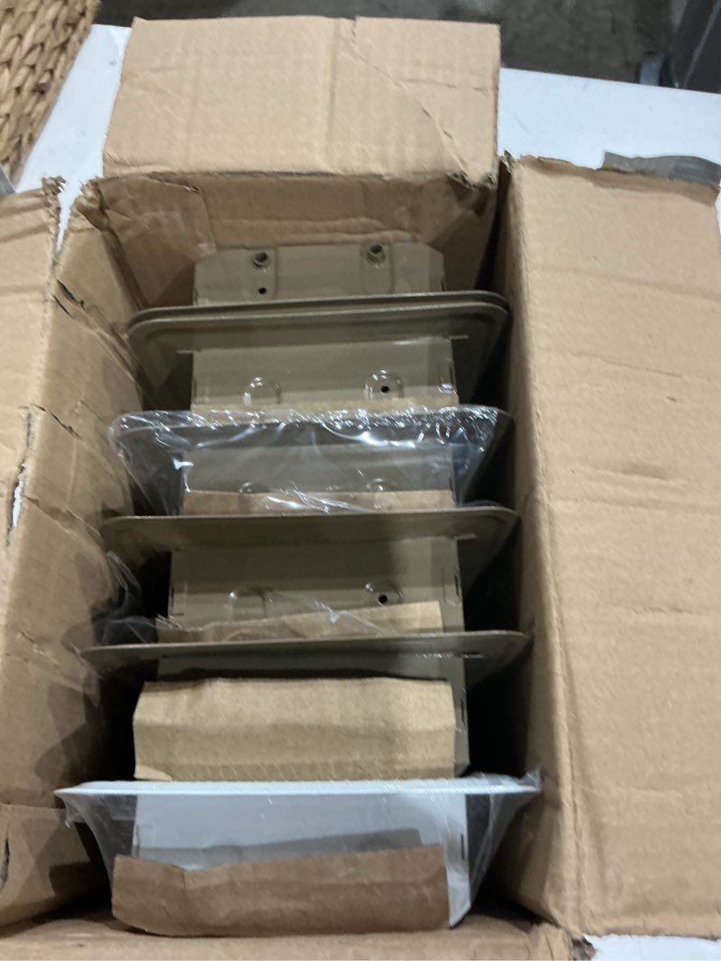Condition photo showing Good Condition for 6 pack floor vents floor registers 4x10 inch, heavy duty floor air vent covers for home floor sidewall, rust proof finish registers grilles & vents(brown) 4x10 inches brown 6pcs
