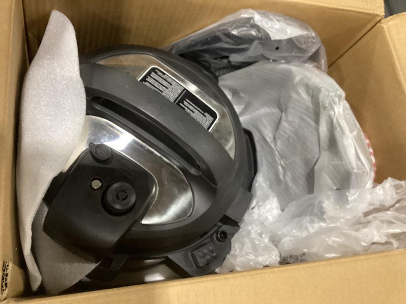 Condition photo showing As Is for Instant Pot Duo Crisp 11-in-1 Air Fryer and Electric Pressure Cooker Combo with Multicooker Lids that Air Fries, Steams, Slow Cooks, Sautés, Dehydrates, & More, Free App With Over 800 Recipes, 6 Quart 6 Qt