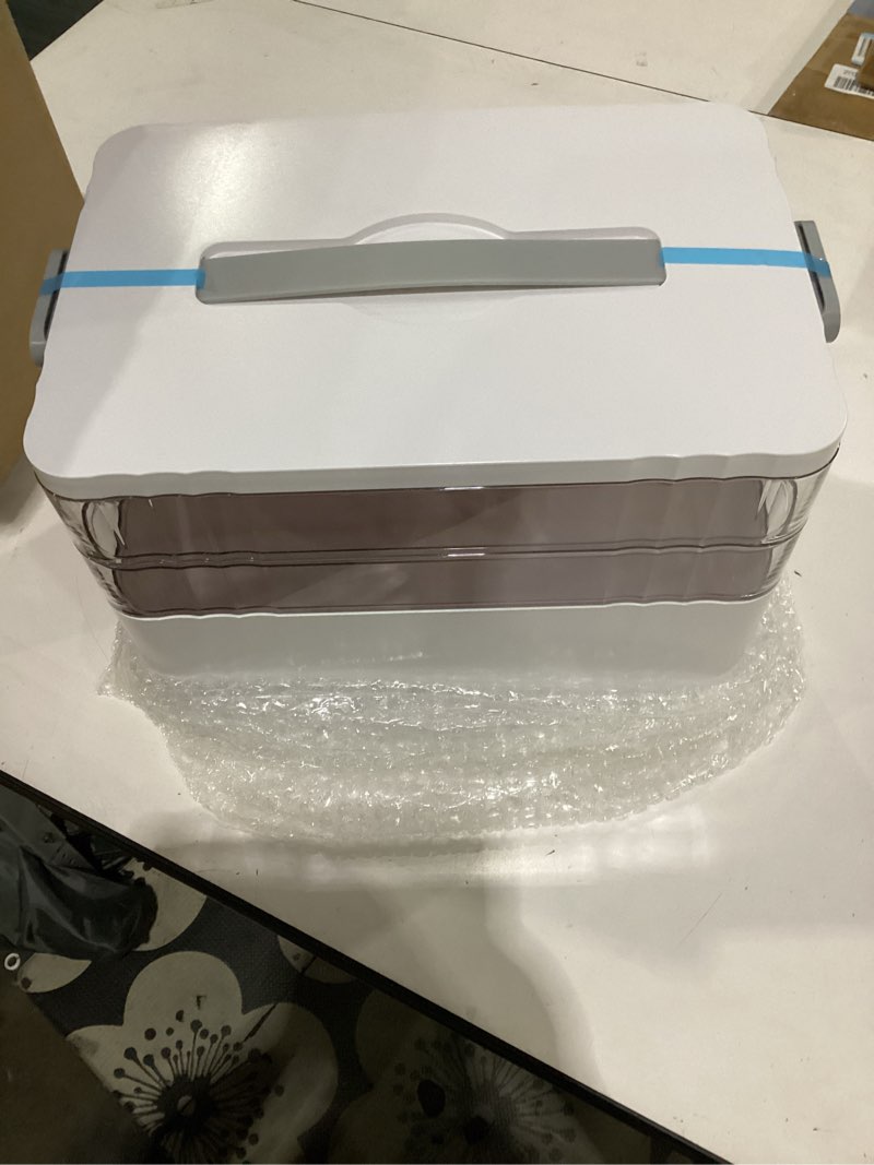 Condition photo showing Good Condition for arstpeoe 3-tier medicine organizer - portable medicine cabinet with handle | multipurpose medical box, pill organizer, empty first aid kit for home