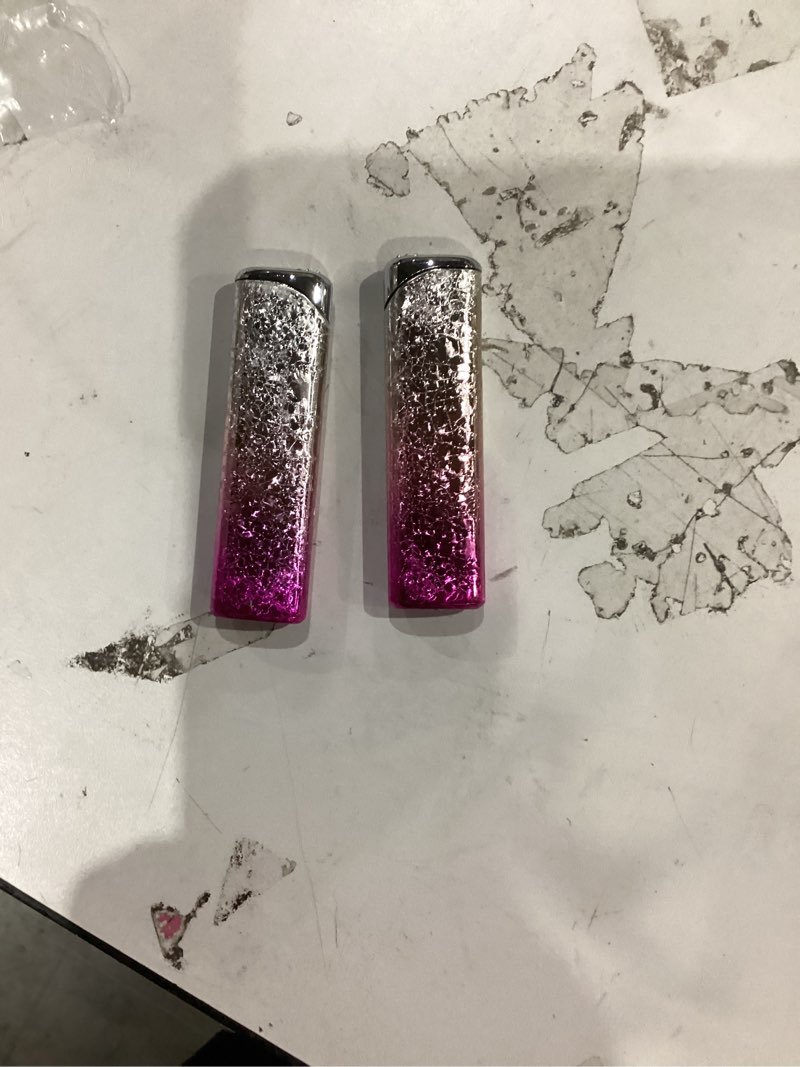 Condition photo showing Good Condition for clbyvghh 2 pack pink metal cool lighter,jet torch flame windproof adjustable,refillable butane torch