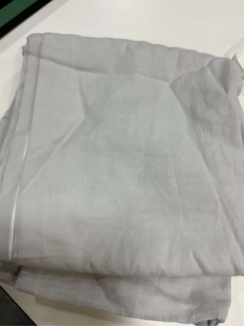 Condition photo showing Good Condition for quince european linen curtain single panel,48 in x 108 in sand 