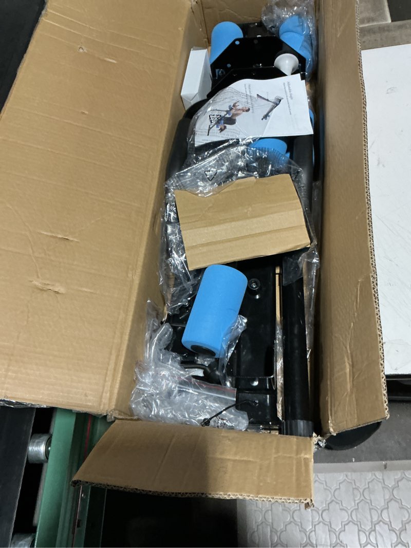 Condition photo showing Good Condition for relife rebuild your life ab workout machine adjustable ab trainer machine foldable ab cruncher strength training equipment for home gym, full body workout equipment 440 lbs blue