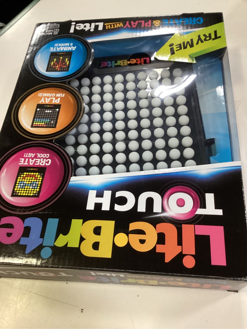 Condition photo showing New/Like New for lite-brite touch - create, play and animate - light up portable stem sensory learning toy, creative art stem toy for girls, boys, unisex, toddler, holiday, birthday, gift, ages 6+