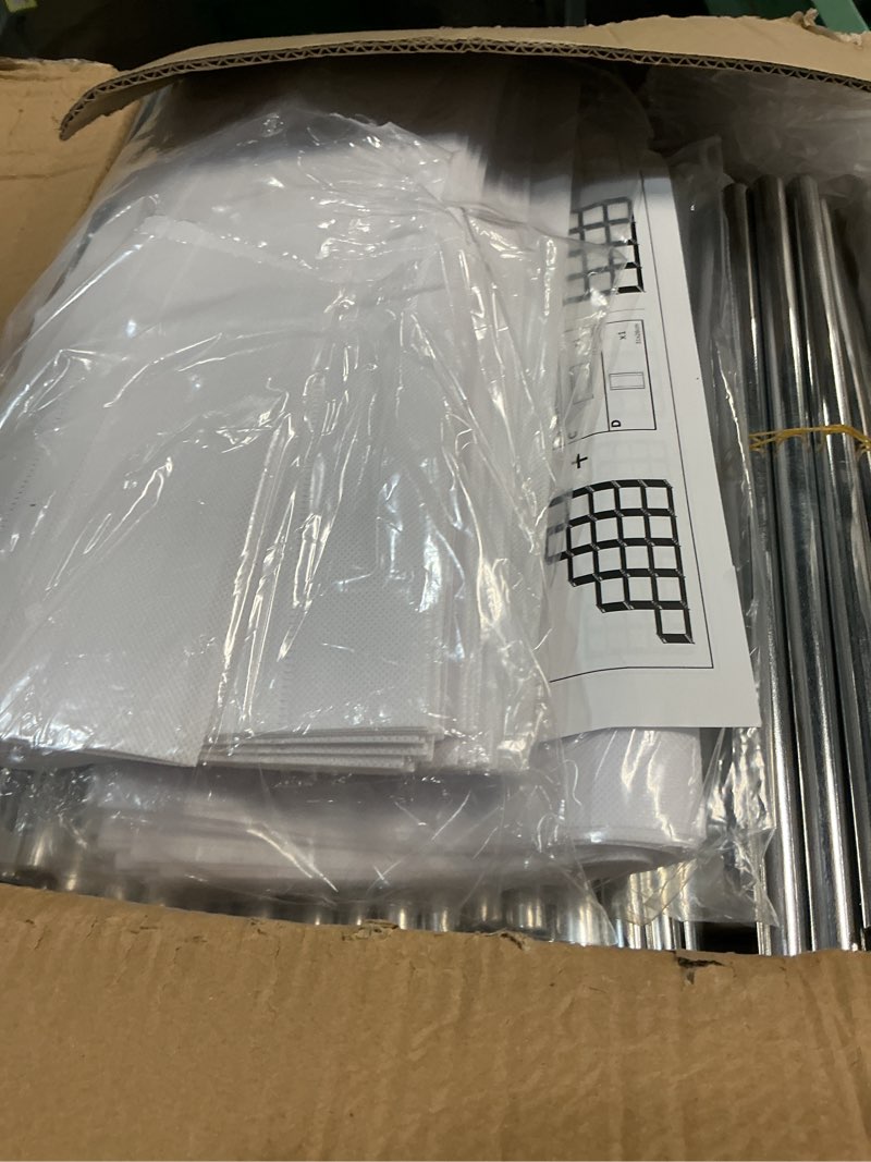 Condition photo showing New/Like New for Mavivegue 20 Cube Book Shelf, Storage Organizer, Large DIY Bookcase, Metal Cube Bookshelf, Cubbies Closet Storage Organizer Shelves for Bedroom,Living Room,Home,Office White 20-Grid