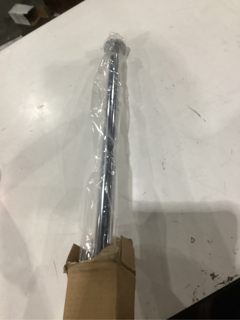 Condition photo showing Good Condition for ivilon tension curtain rod - spring tension rod for windows or shower, 54 to 90 inch. chrome 54" to 90" chrome