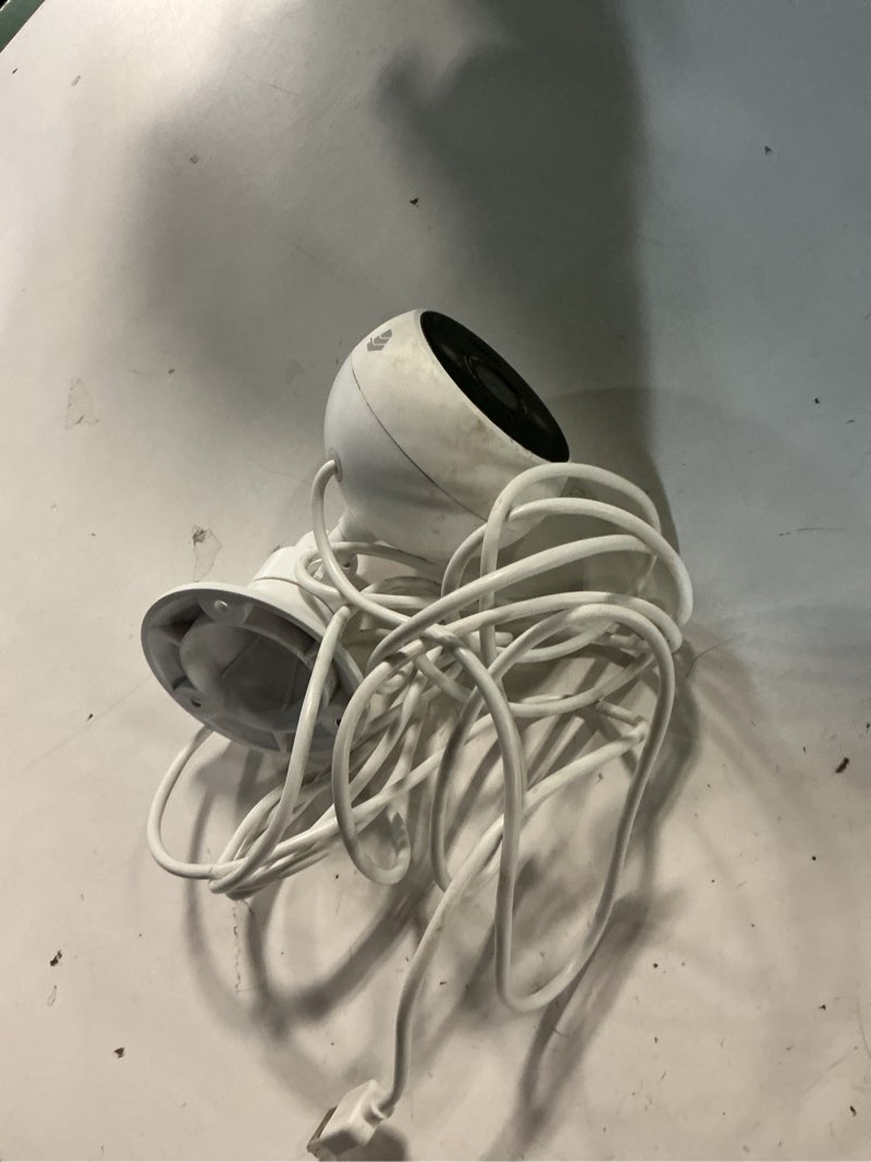 Condition photo showing As Is for kasa 2k+ outdoor wired security camera - person/motion detection, 24/7 recording, 2-way audio, siren, starlight color night vision, subscription-free local storage or optional cloud, kc420ws