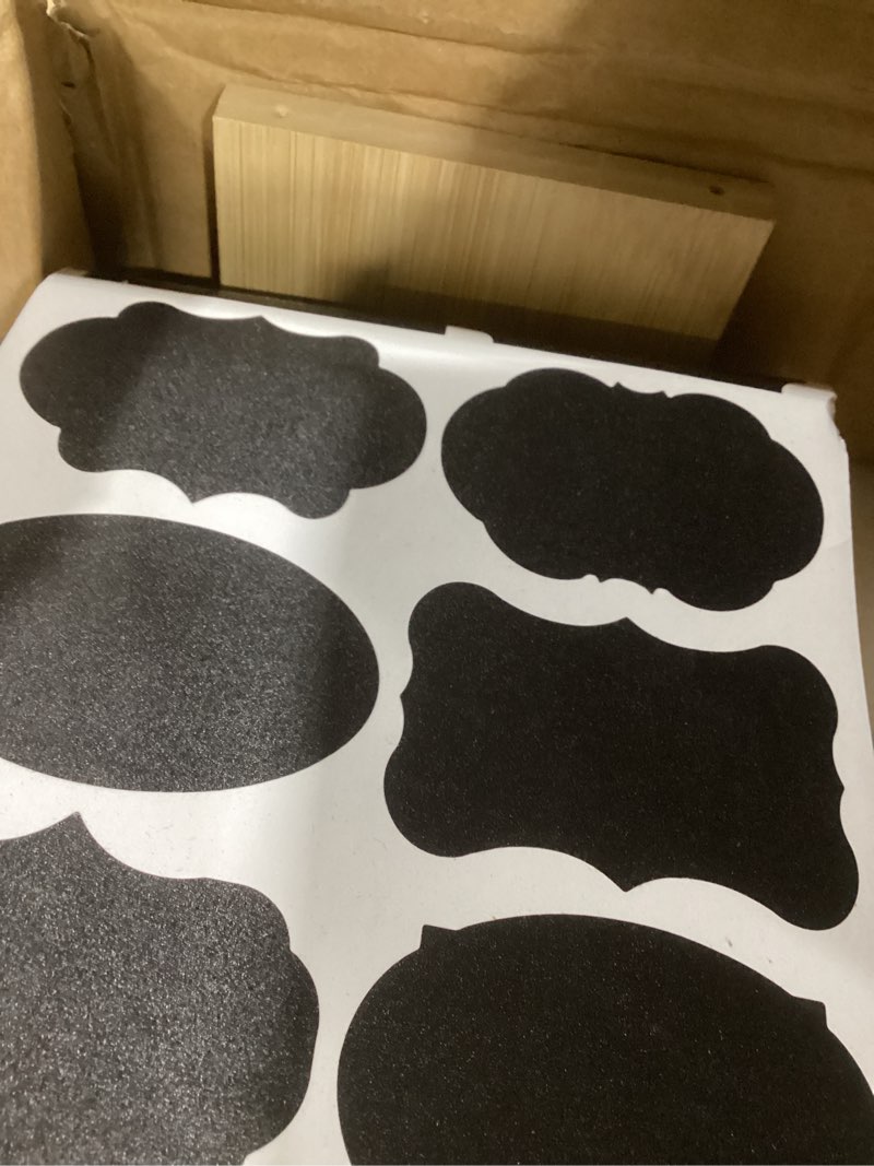 Condition photo showing Good Condition for Oil Dispenser Bottle, 4 Pack Glass Olive Oil Dispenser Bottle with Shelf, 17oz/500 ml Oil and Vinegar Dispenser Set Wrapped in Stainless Steel Shell with Pourers, Funnel & Pen and Tags