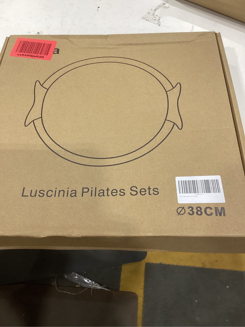 Condition photo showing New/Like New for luscinia pilates kit,home pilates ring kit for women,pilates equipment ring and ball set with pilates ring, pilates ball, resistance bands, figure 8 band & accessories pilates starter kit purple m-14 in pilates ring