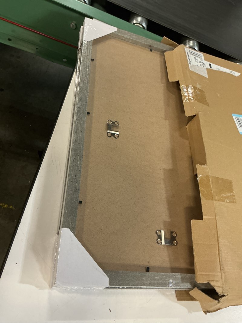 Condition photo showing New/Like New for LUCKYLIFE 16x20 Frames for Wall, Display Pictures 11x14 with Mat or 16x20 without Mat, Pack of 2, Gray Gray 16x20