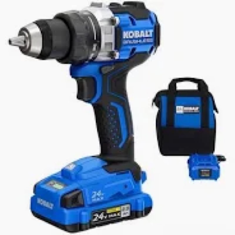 Kobalt 24-volt 1/2-in Keyless Brushless Cordless Drill ( 1 -Batteries Included, and Charger Included ) 