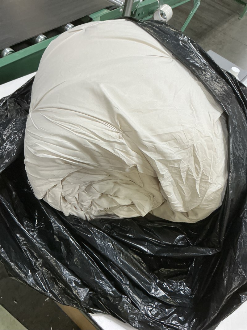 Condition photo showing Good Condition for ( similar ) cozylux queen comforter set oatmeal, 7 pieces pintuck bed in a bag, premium oatmeal comforter queen size, pinch pleat bedding sets with comforter, sheets, pillowcases & shams oatmeal queen