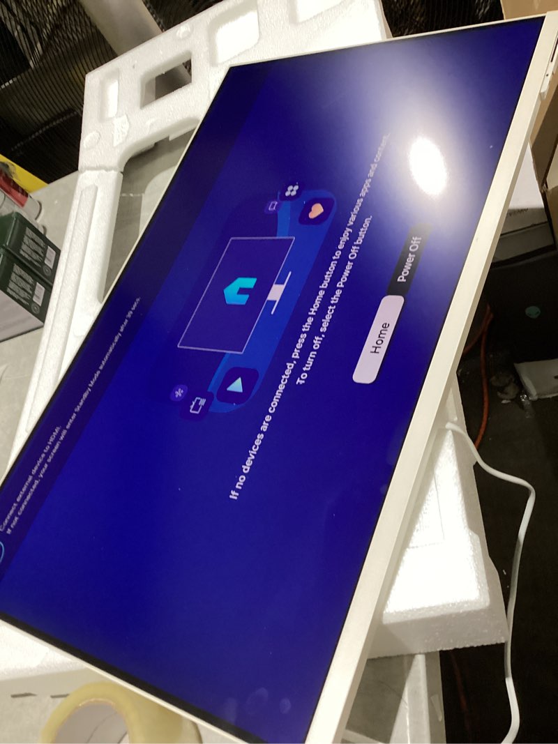 Condition photo showing As Is for samsung 32” smart monitor m8 (m80f) 4k uhd display, samsung vision ai, smart tv apps, gaming hub, usb-c, hdmi and usb-a, white, ls32fm803unxza, 2025