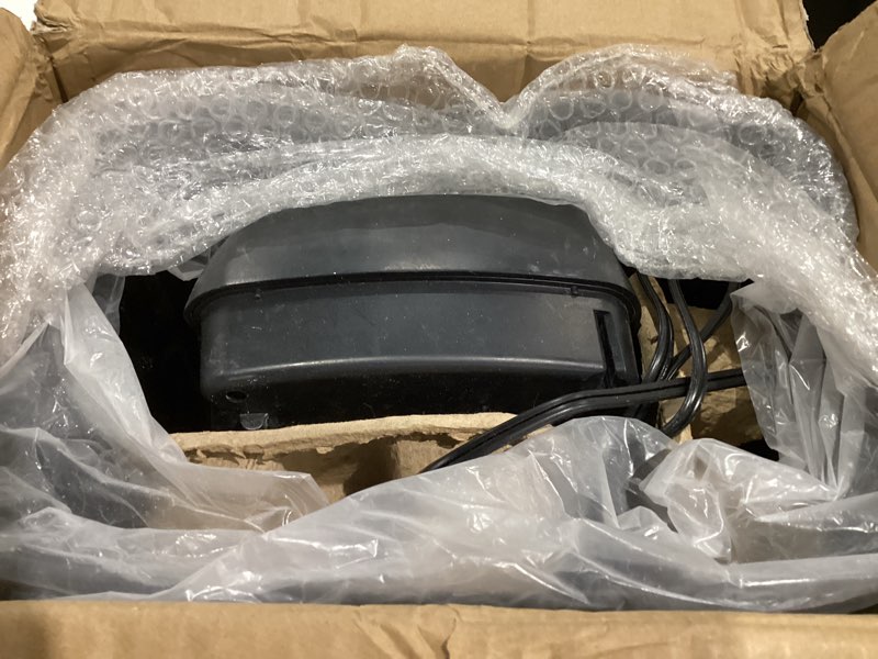 Condition photo showing As Is for Amazon Basics 6-Sheet Cross-Cut Paper and Credit Card Shredder with 3.8 Gallon Bin, Shreds Staples, Black