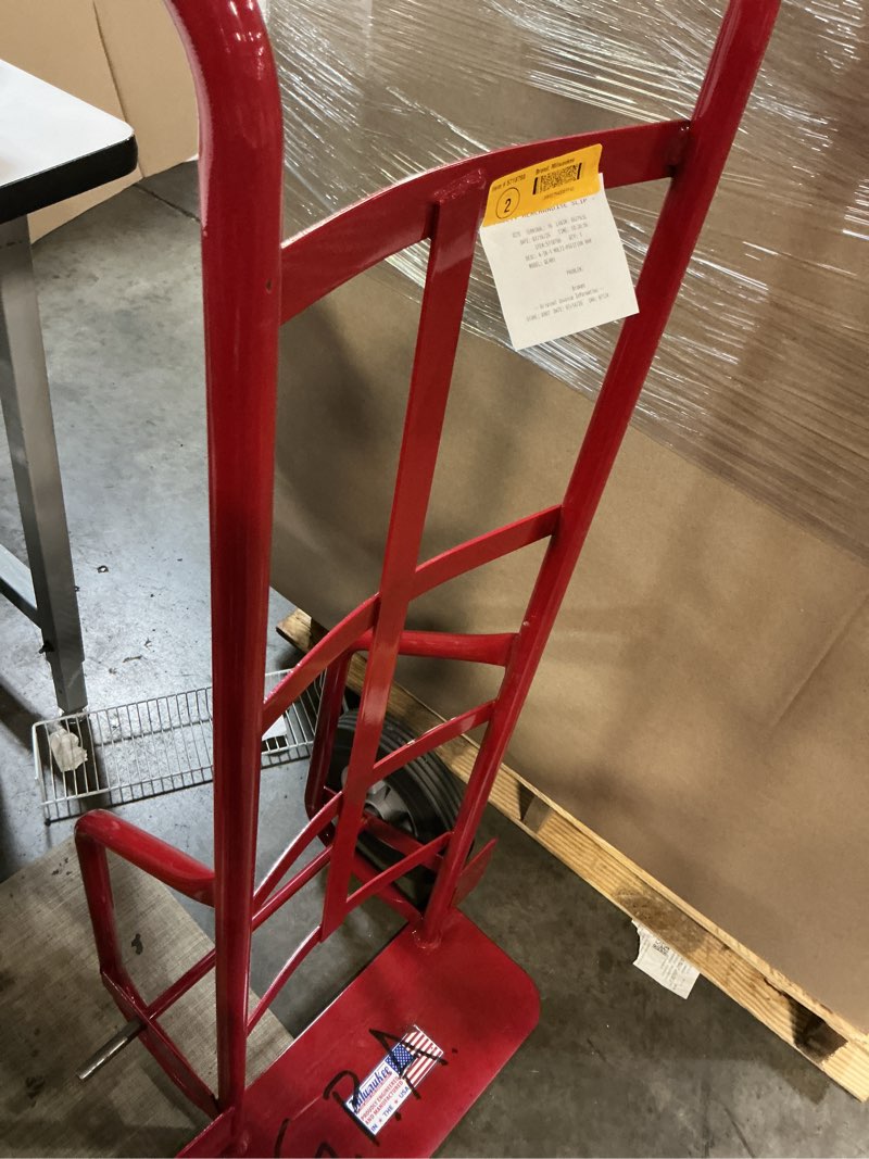 Condition photo showing As Is for milwaukee milwaukee dual handle truck with stair climbers