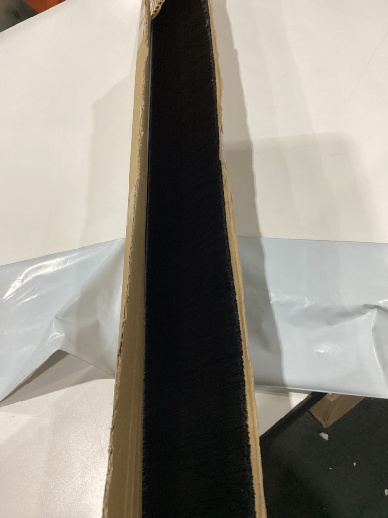 uxcell Door Brush Bottom Sweep H-Shape Aluminum Alloy Base with 3.9-inch PP Brush for Home, Industri