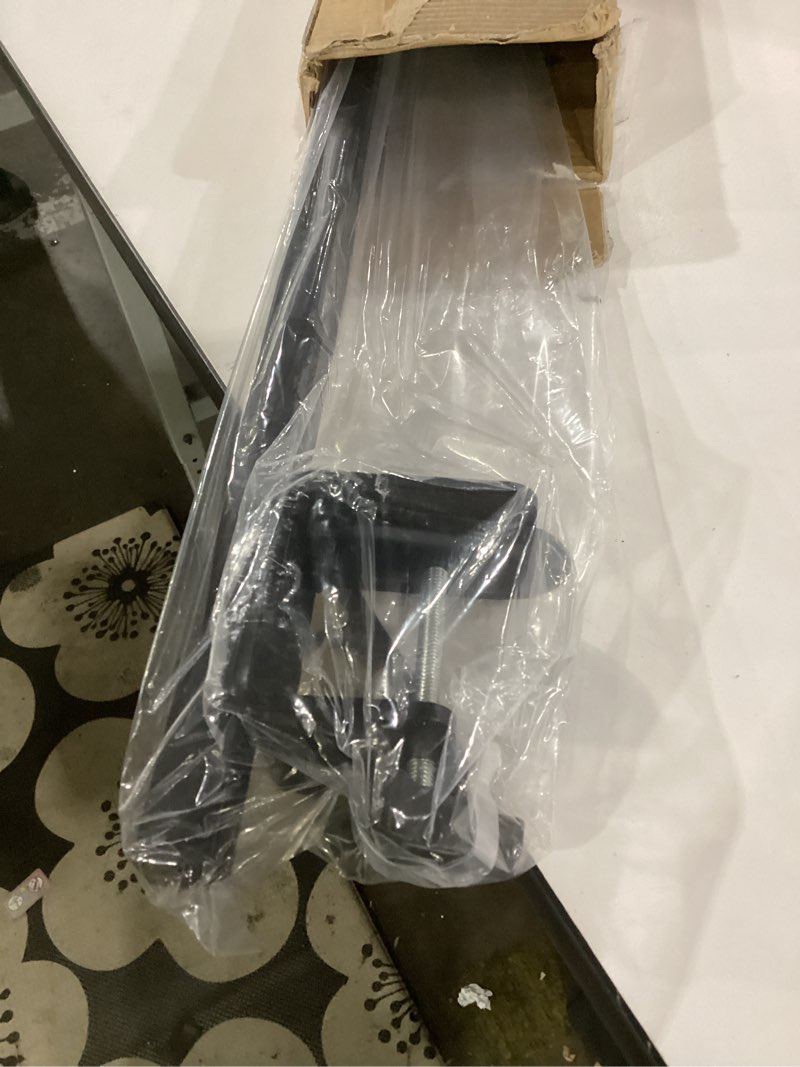Condition photo showing As Is for dog grooming arm for table, l size, adjustable 42" height & 35"–44" width, h-shape stable grooming stand, clamp fits up to 2.76", with hammock & 2 nooses for home grooming & nail trimming l size (max w: 70 pound)