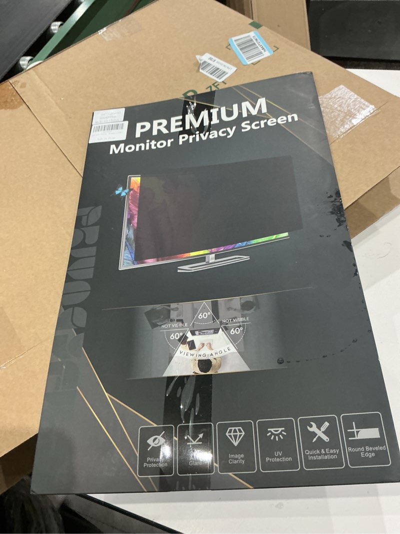Condition photo showing Good Condition for [2 pack/family size]eliwhale 24 inch computer screen privacy filter for 16:9 widescreen monitor, matte anti-glare and anti-spy, bluelight block, eye healthy privacy shield, width*height: 531mm*299mm for lg hp aoc acer and more