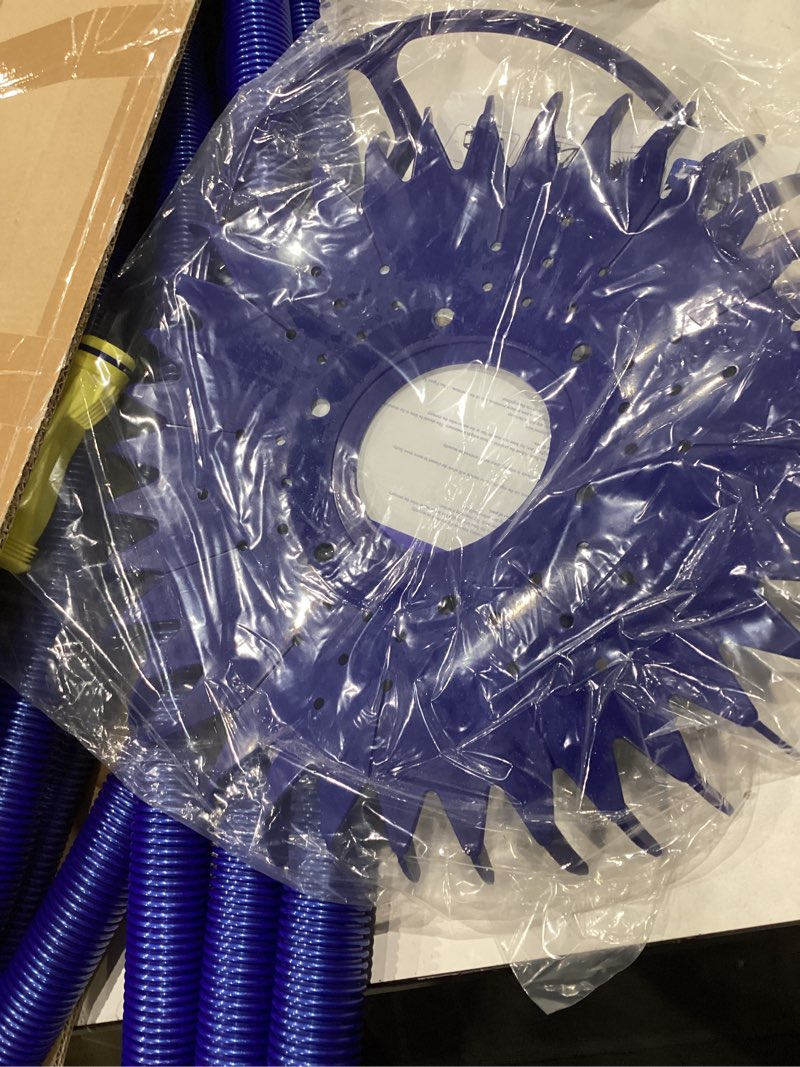 Condition photo showing New/Like New for vingli pool vacuum cleaner automatic sweeper swimming pool creepy crawler vacuum with 33ft hoses (navy blue&white)