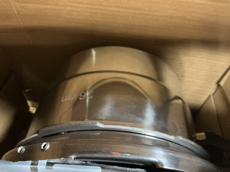 Condition photo showing As Is for WantJoin 8Qt Aluminum Pressure Cooker w/Release Valve & Multiple Protective Devices,Pressure Canner Compatible with Gas & Induction Cooker,Canner Rack Included 8 Quarts