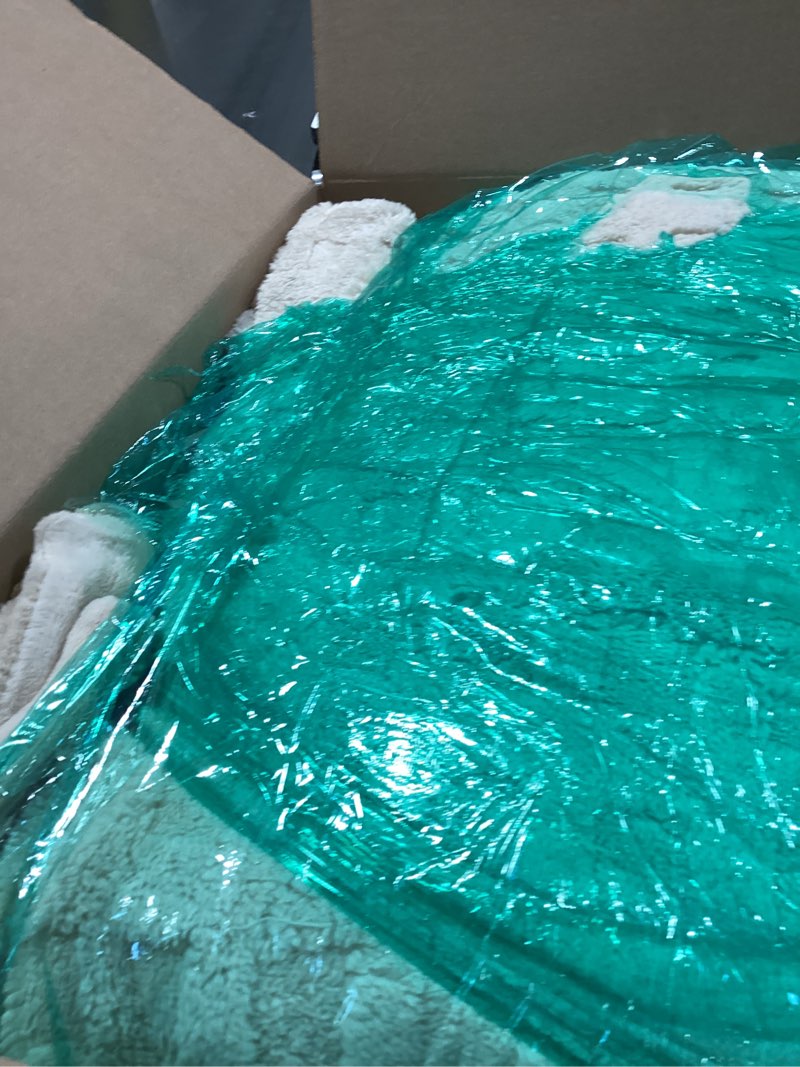 Condition photo showing Good Condition for amélie home waffle comforter king size set, khaki fleece beding set, fluffy plush bedding set for winter?super soft warm,3 pieces, 1 cozy comforter and 2 pillowcases waffle khaki king (106"x90")