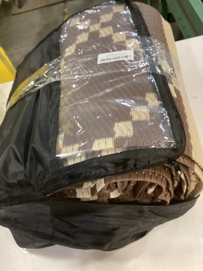 Condition photo showing Good Condition for gaomon patio rugs outdoor 8x10 waterproof reversible plastic straw rug modern patio carpet, lightwei