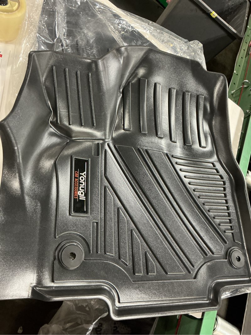Condition photo showing As Is for (2 pcs only) custom floor mats & cargo trunk liner for 2021-2024 2025 jeep wrangler jl 4xe accessories all weather tpe rubber protection mat (for 2021-2024 jeep wrangler jl 4xe)