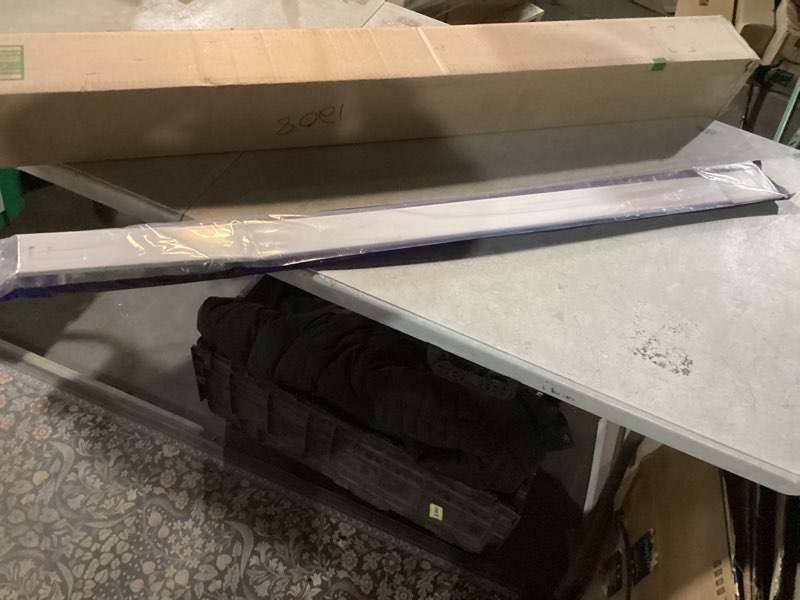 Condition photo showing New/Like New for Fantasia 2.5" Wide Pocket Curtain Rod for Windows 48"- 86" adjustable width, 3.5-4.5" adjustable Projection - White - Easy to Install Telescoping Rod with Brackets & Hardware