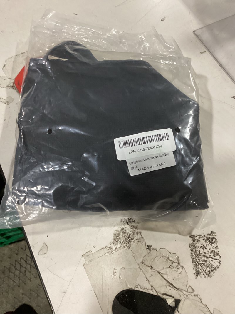 Condition photo showing Good Condition for lunch bag for women & men fresh keep lunch box, small leakproof cooler bag food lunch containers high capacity reusable lunch tote bags for work, office, picnic, travel (black)