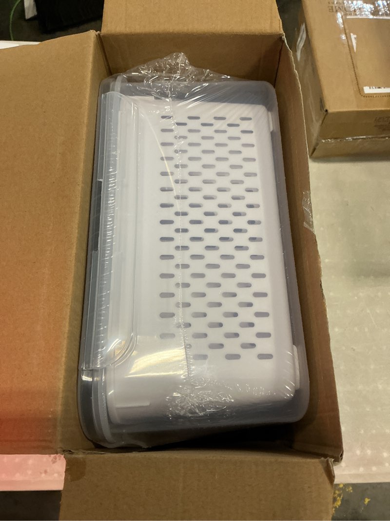 Condition photo showing Good Condition for 10 pack fruit storage containers for fridge with removable colanders - food storage containers with lids, bpa-free produce containers keep fruits, vegetables, berry, meat fresh longer