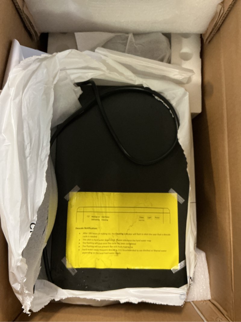 Condition photo showing As Is for GE Profile - Opal 2.0 38-lb. Portable Ice maker with Nugget Ice Production, XL 1 Gallon Side Tank and Built-in WiFi - Black Stainless Steel