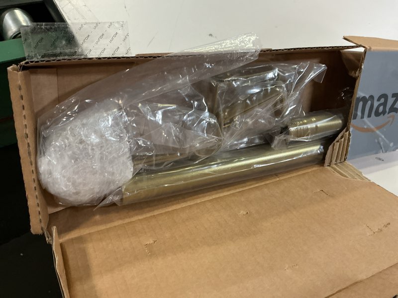 Condition photo showing Good Condition for Ivilon Drapery Window Curtain Rod - End Cap Style Design 1 Inch Pole. 72 to 144 Inch Color Warm Gold