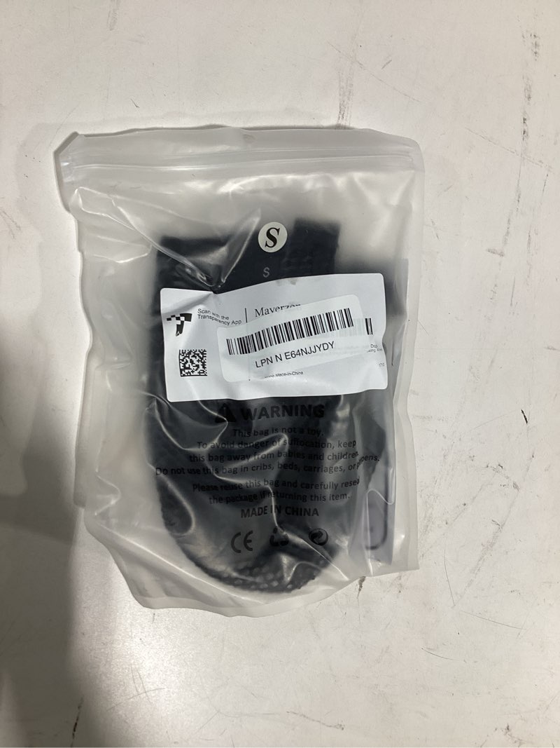 Condition photo showing Good Condition for mayerzon dog muzzle, patented soft mesh muzzle for small medium large dogs for scavenging biting licking and chewing, allows to pant and drink (s, black) black s-(snout:8½"-9½")