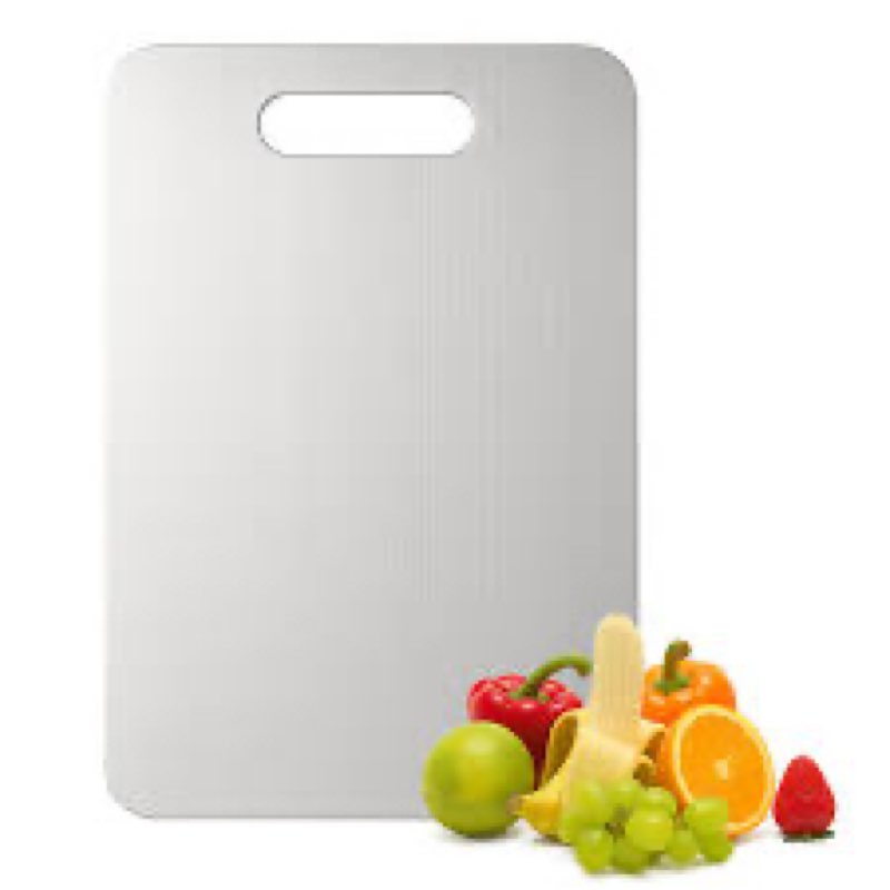 Titanium Cutting Board - 2025 New Upgrade 100% Pure Titanium Cutting Boards for Kitchen Double Sided Non Toxic Titanware Cutting Board,Hygiene Durable Dishwasher Safe Chopping Board (18\"L x 12\"W) ( 1 piece )