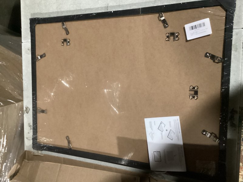 Condition photo showing Good Condition for 17x24 Picture Frame Black for Poster Photo Picture, Horizontal and Vertical Formats for Wall Hanging, 17 x 24 Wall Gallery Poster Photo Frame for 17 by 24 Photos Posters, Black Black 17x24 inch