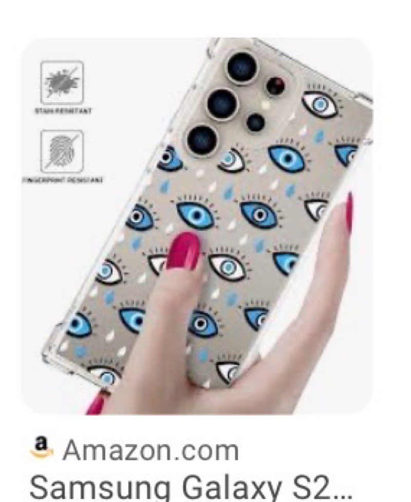 ENDIY Compatible with Samsung Galaxy S24 Ultra Cases with Design, Cute Transparent Designer Phone Ca