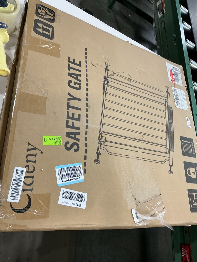 Condition photo showing Good Condition for Baby Gate No Drilling, 29"-40" Auto Close Dog Gate Indoor for Doorways & Stairs, Pressure Mounted Adjustable Pet Gate, Easy Walk Through Child Gate for Children & Pets Stroller Friendly, White