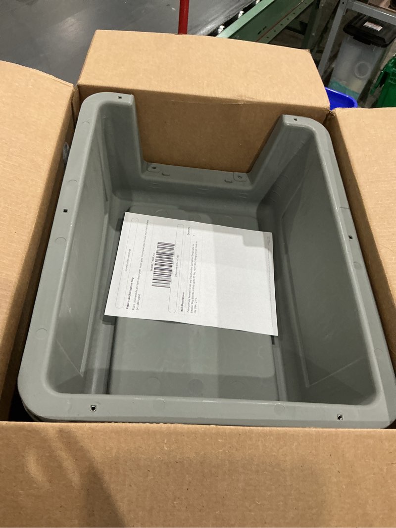 Condition photo showing Good Condition for petmate sky kennel for air and travel airline compliant dog crate for smaller dog breeds or pets up to 15 lbs, heavy duty dog kennel, made in the usa- 21" l 21 inch kennel only