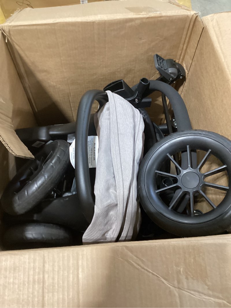 Evenflo Pivot Modular Travel System with LiteMax Infant Car Seat with Anti-Rebound Bar (Desert Tan)