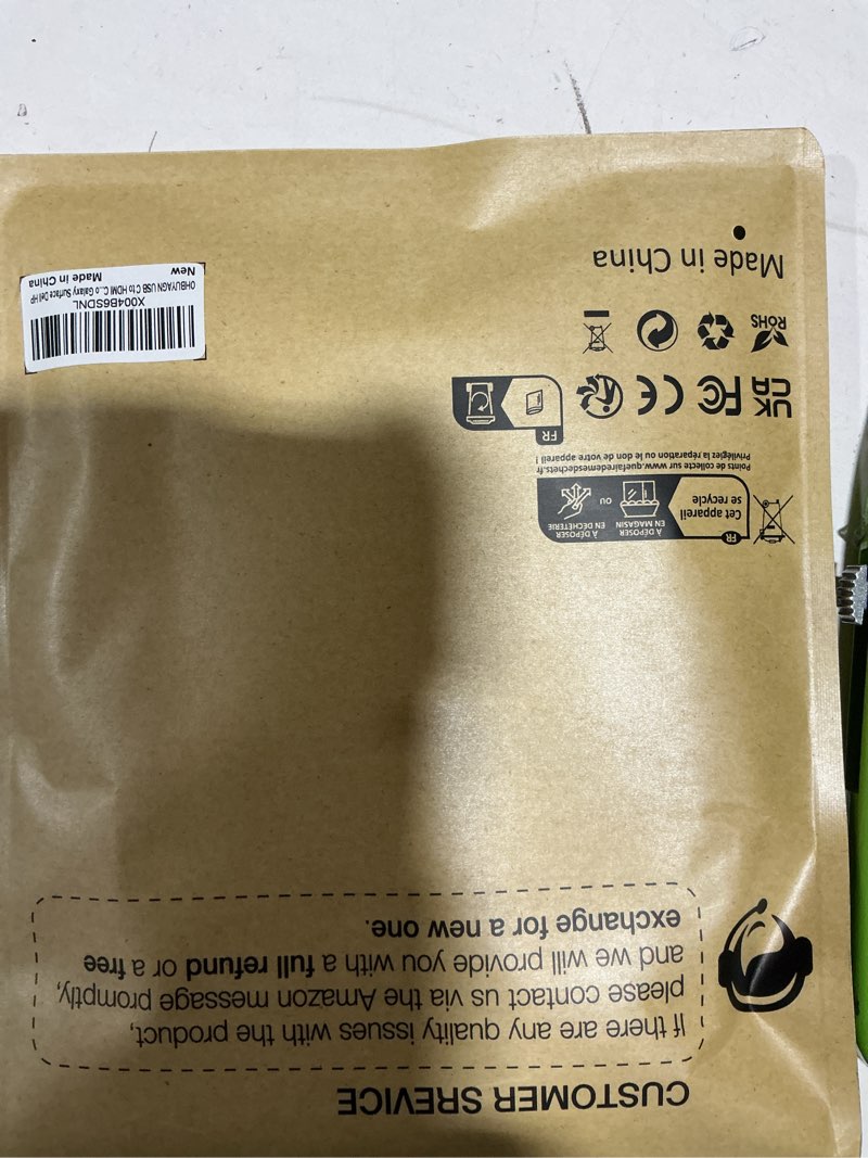 Condition photo showing Good Condition for 90 Dergee USB C to HDMI Cable 4K@60Hz High-Speed Type C to HDMI 2.0 Braided Cord,Thunderbolt 3/4 Compatible with iPhone 16/15 Pro/Max, MacBook, iMac, iPad Pro, Galaxy Surface,Dell, HP